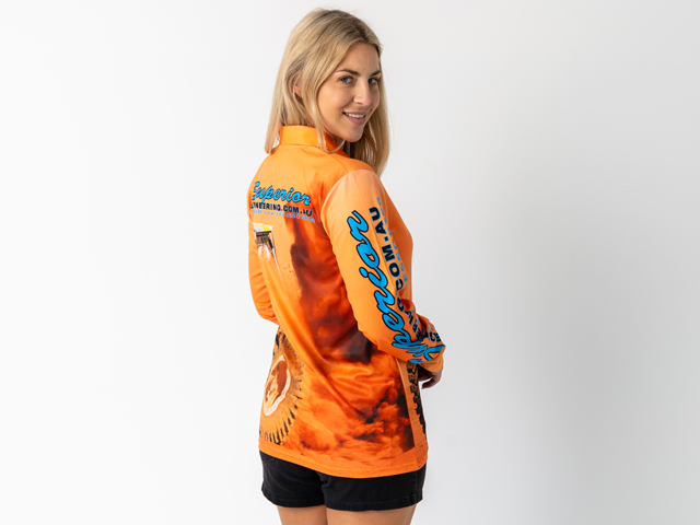 Superior Ladies Sublimated Fishing Shirt Ultra 4 (Each) - SUP-FISHSL-L-ULTRA-XXX